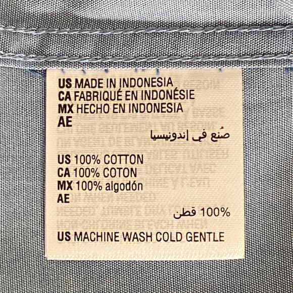 Bar III Men's Medium Button-Up Dress Shirt Slim Fit Stretch Light Indigo NEW - Picture 11 of 12